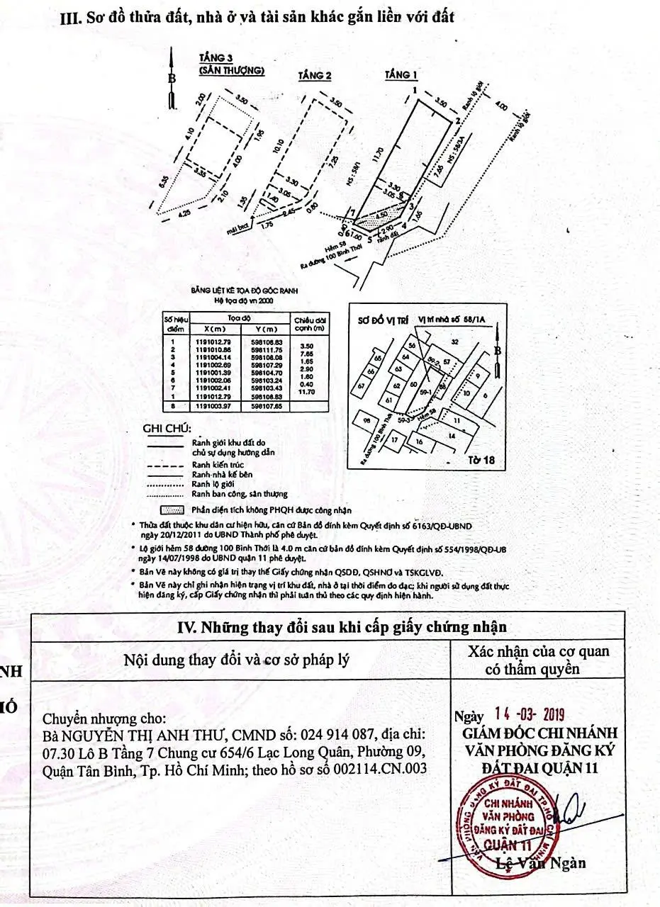 Nhà 38m2 - 5,4 tỷ, 1 trệt 2 lầu, 4PN 3WC, Âu cơ Phường 14, ngay vòng xoay Lê Đại Hành, phù hợp để ở