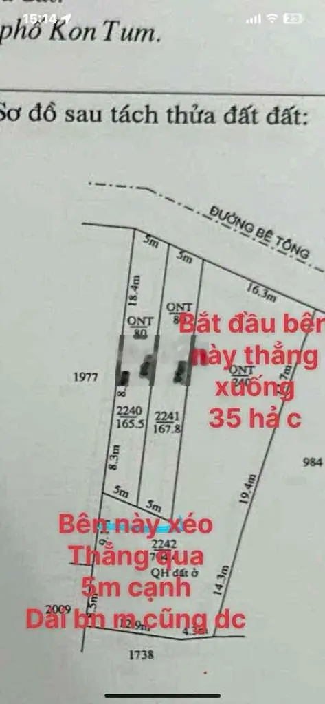 thon 8 đak cấm 5x35(tc80) dân đông vị trí siêu đẹp chính chủ shr