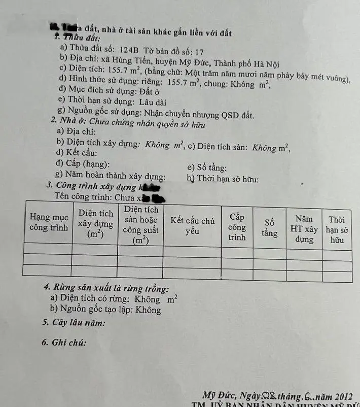 Bán mảnh đất thổ cư 436m2 tại Thôn Bạch Tuyết, Hùng Tiến, Mỹ Đức, TP Hà Nội