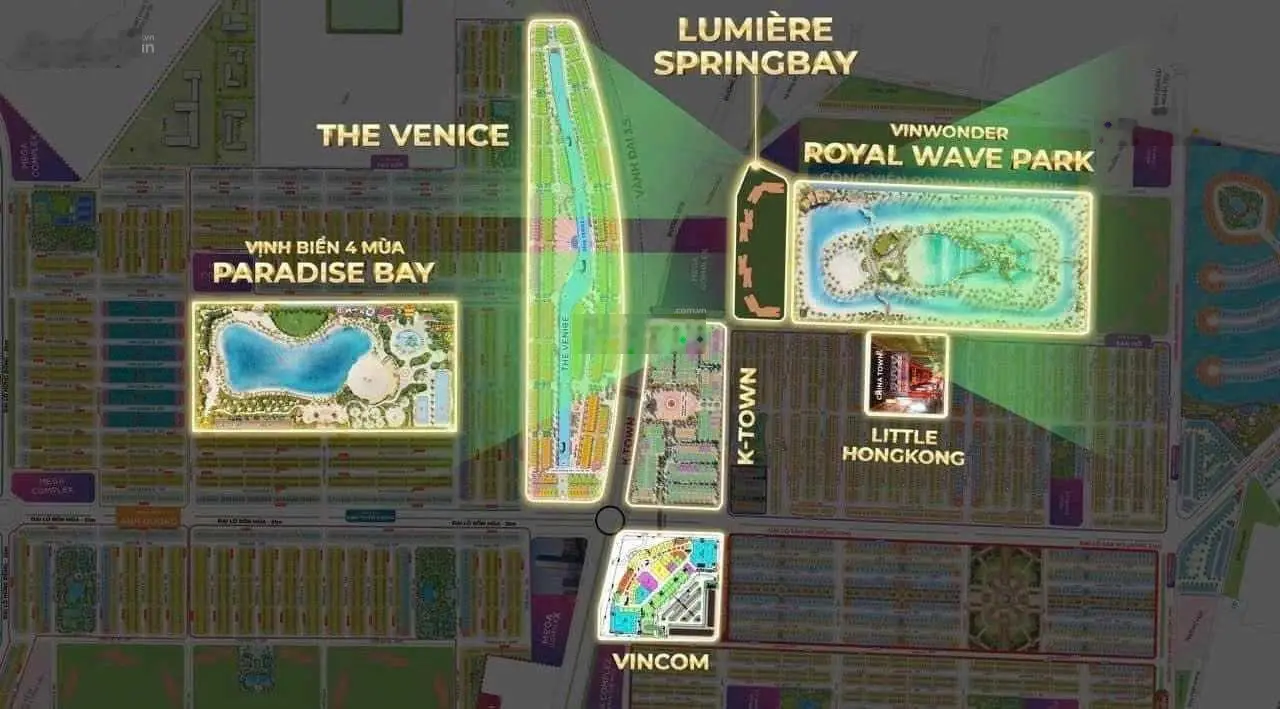 Bán căn 1PN 39,2m2 tầng trung view trọn pháo hoa Venice - LUMIÈRE SpringBay