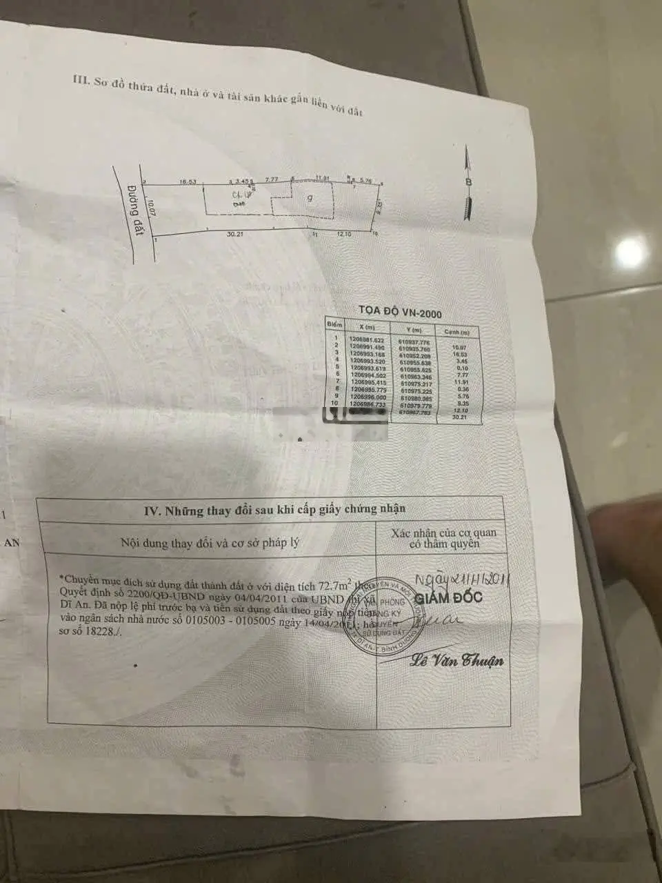 Bán nhà riêng tại Cao Bá Quát, Dĩ An, Bình Dương, 10,9 tỷ, 426m2 giá ưu đãi
