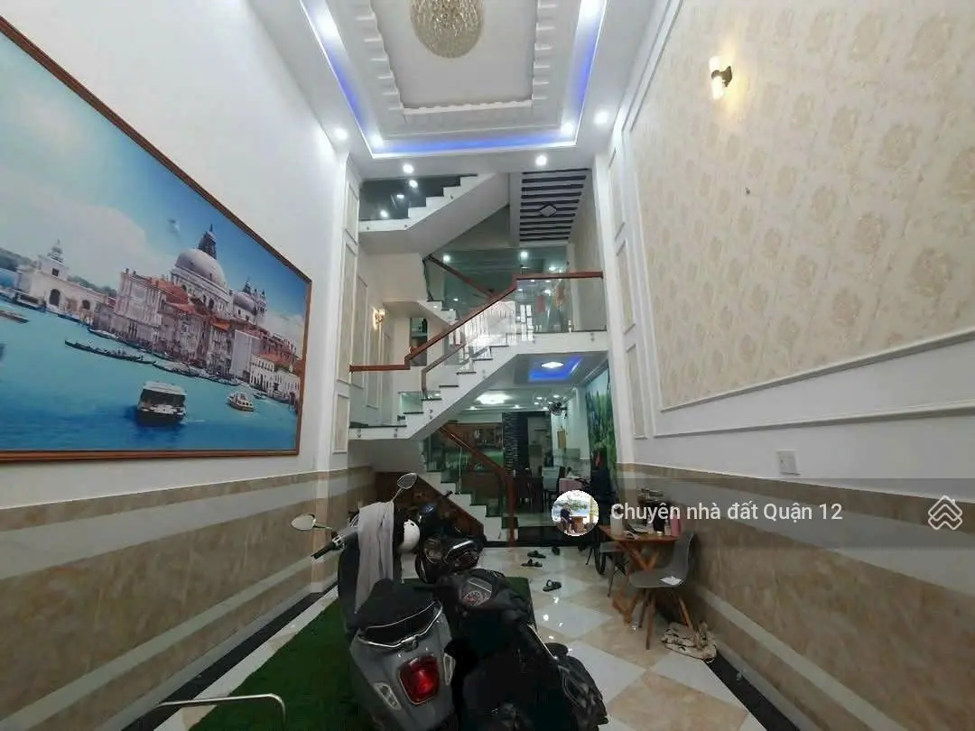 Nhà phố 1 lửng 3 lầu hẻm rộng 12m khu VIP Đường Hiệp Thành 13