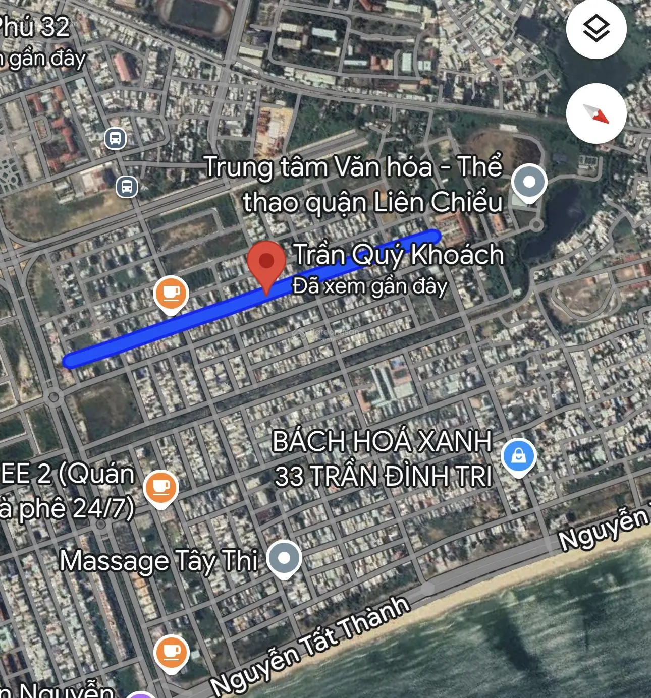 Trần Quý Khoách giá 3.9xx tỷ ( nhà cấp 4 , 2 phòng trọ Thu nhập tháng 7triệu