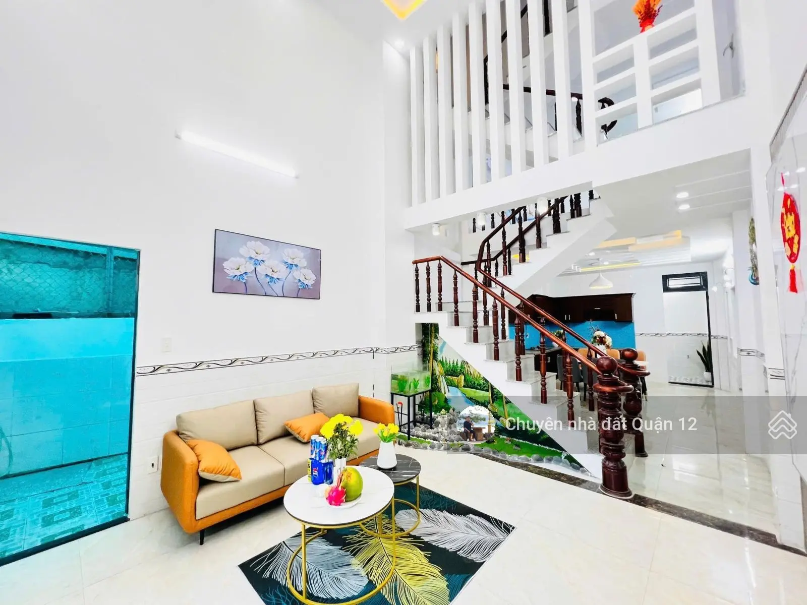 Nhà phố 66m2 đúc 1 lửng 2 lầu full nội thất hẻm 7m khu nhà lầu đường Hiệp Thành 13