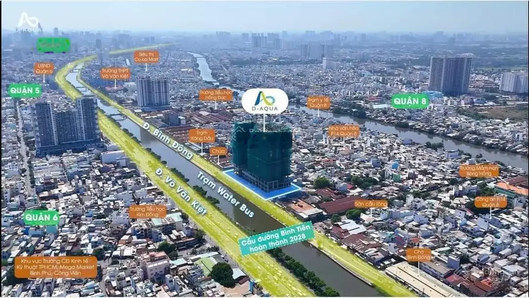 Căn hộ có sân vườn view sông, Q8. 80m2, trả trước 2 tỷ vào ở ngay. LH: 0394 000 *** Oanh