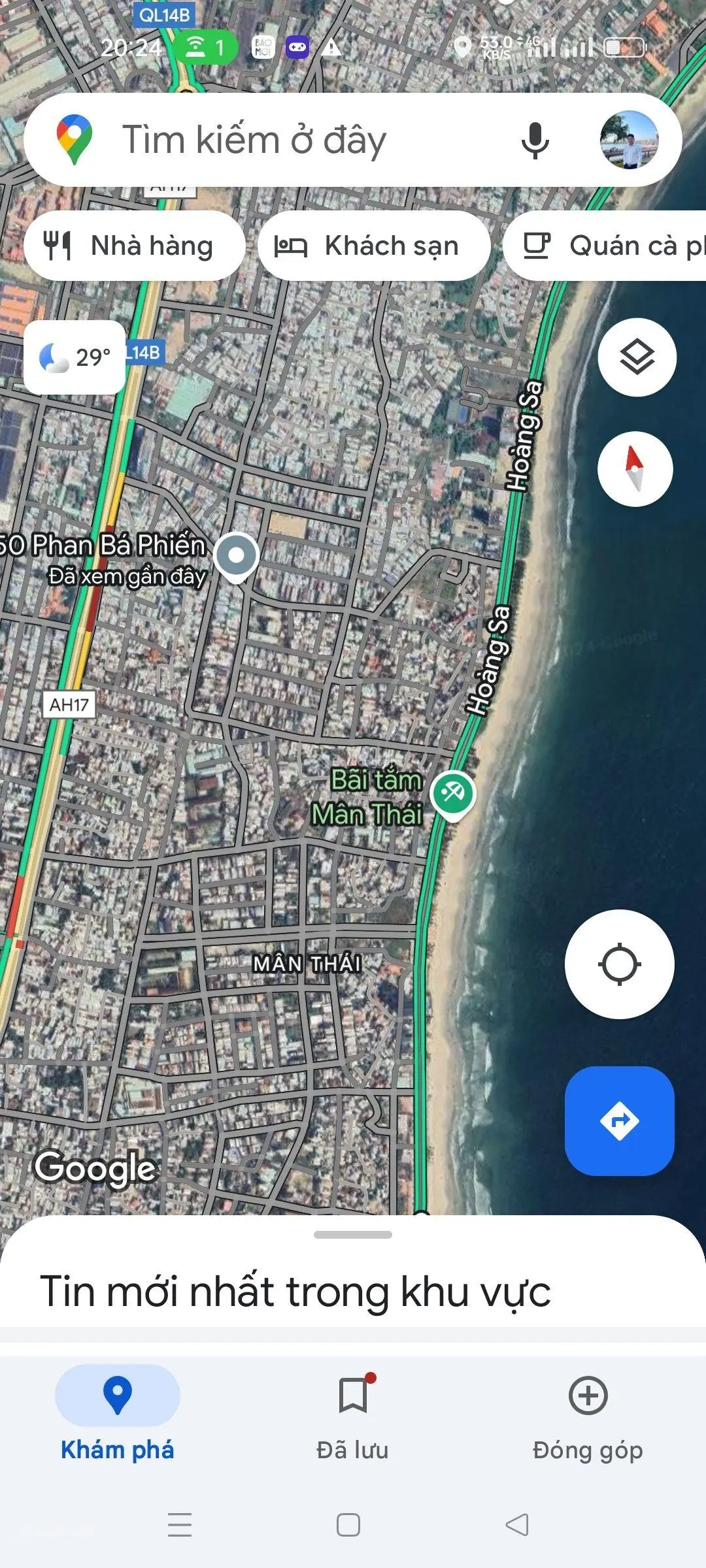 Bán đất tặng nhà 2 mặt đường vị trí đẹp cách biển Mỹ khê 150m