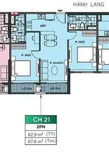 Căn hộ 2N full nội thất, làm đẹp cao cấp, để ở, dtsd 63m2, giá bán nhanh 3.42 tỷ, rẻ nhất nhì TT