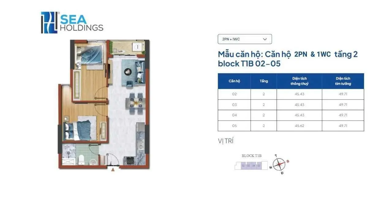 Bán căn hộ chung cư tại Destino Centro, giá cực chất 1,3 tỷ, 50m2, view đẹp