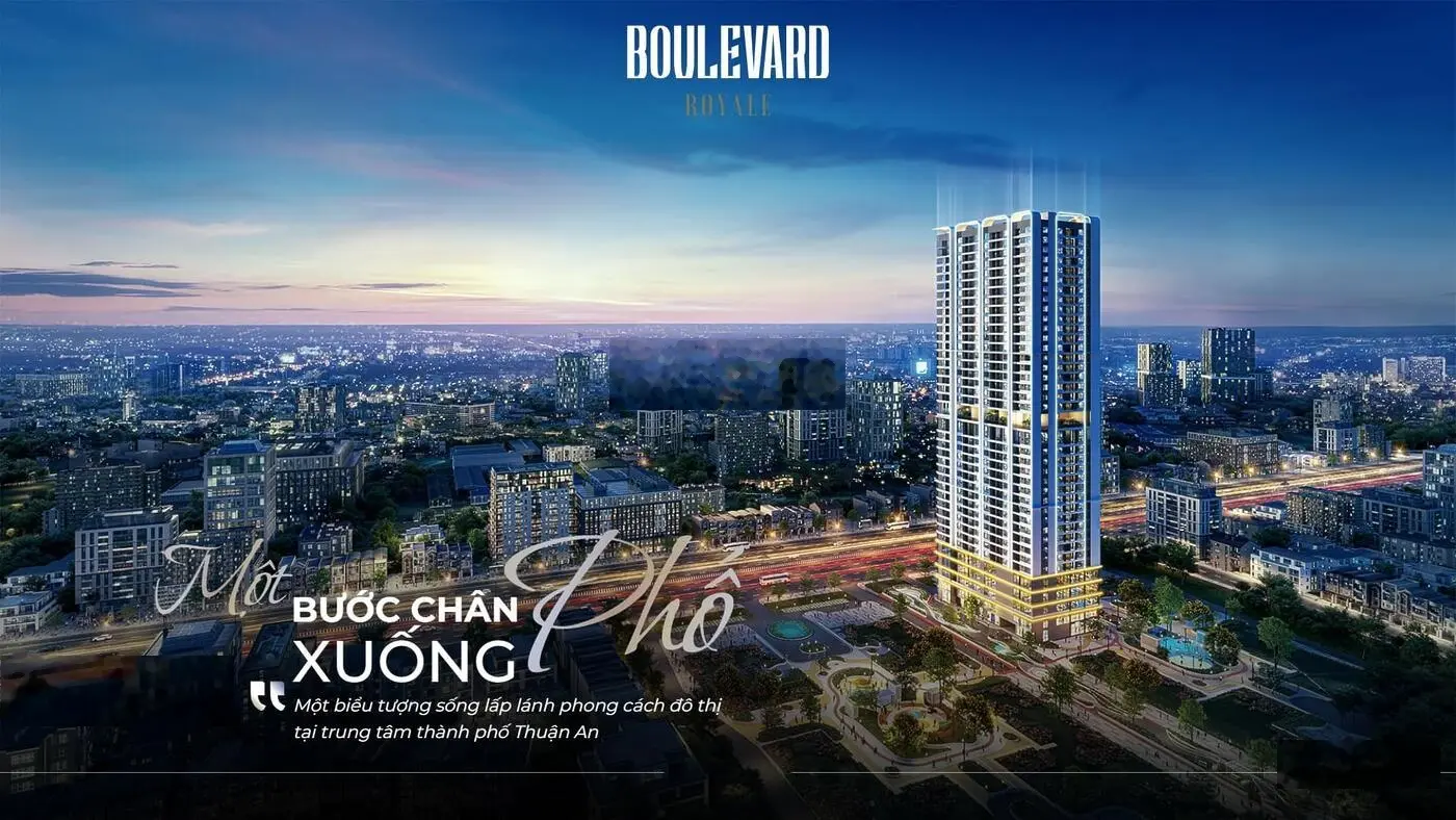 Bán căn hộ Boulevard Royale hỉ với 39,9 tr/m2 sở hữu ngay căn hộ trung tâm phố Bình Dương