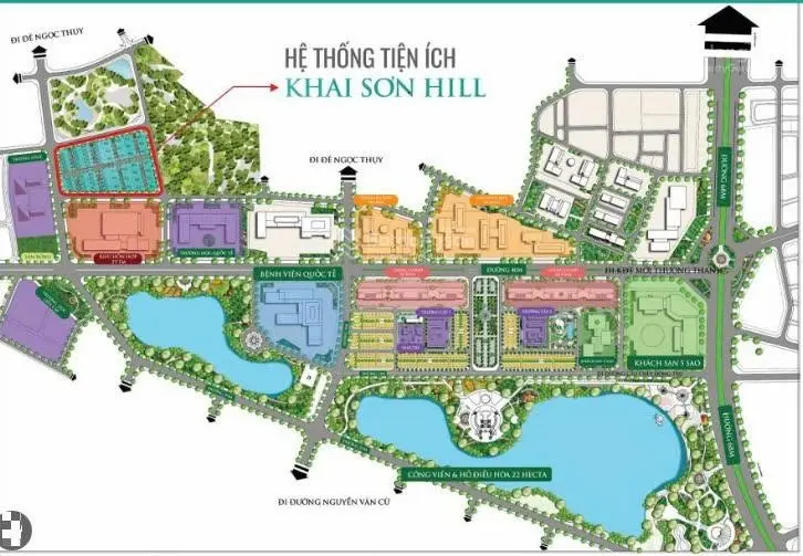 Biệt thự liền kề 267m2 - song lập - căn góc - khai sơn hill ngọc thụy long biên