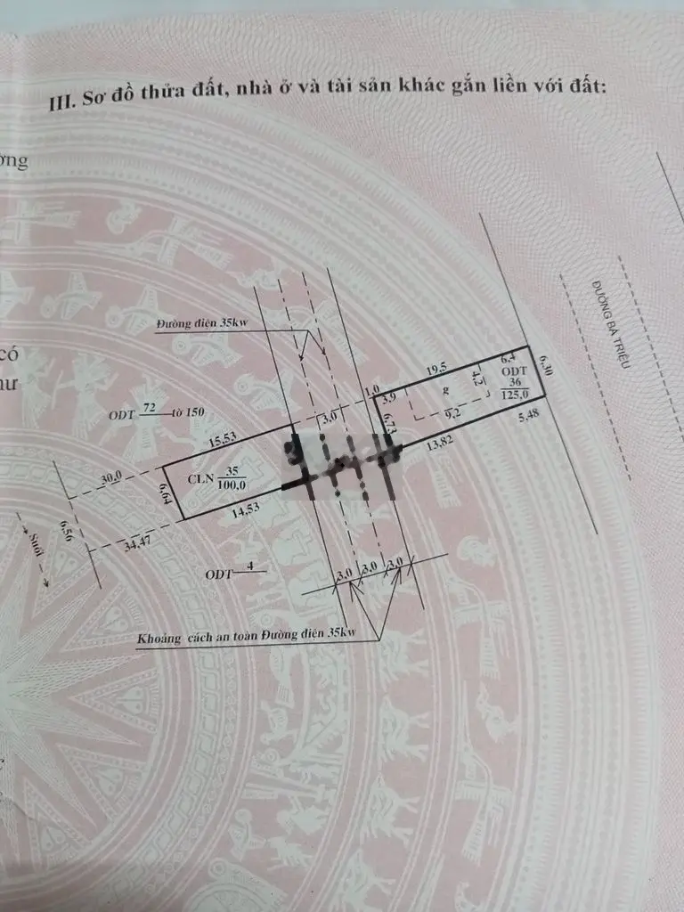 Bán nhà đất mặt đường Bà Triệu, Bỉm Sơn, Thanh Hóa