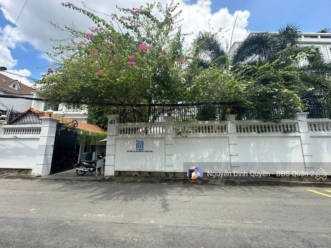 Hot - biệt thự mặt tiền đường ngô quang huy - thảo điền. dt: 450m2 - trệt 1 lầu - 99 tỷ
