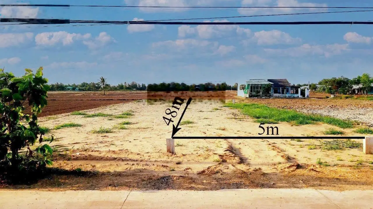 Chủ gửi bán nền đất thổ cư 240m2 mặt tiền đường đan 8m, gần QL50 giá tốt, SHR