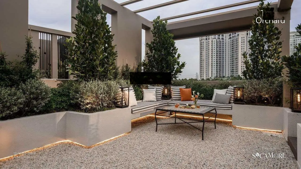 Biệt thự view hồ bơi Sycamore DT: 160m2