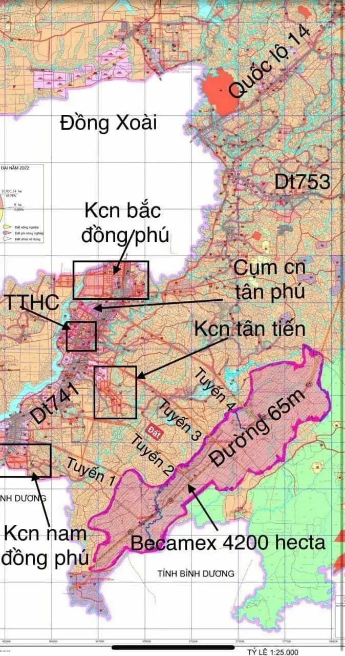 Bán gấp lô đất Đồng Phú, Bình Phước gần KCN Bắc Đồng Phú B - hơn 1000m2 - giá thanh toán 179 triệu