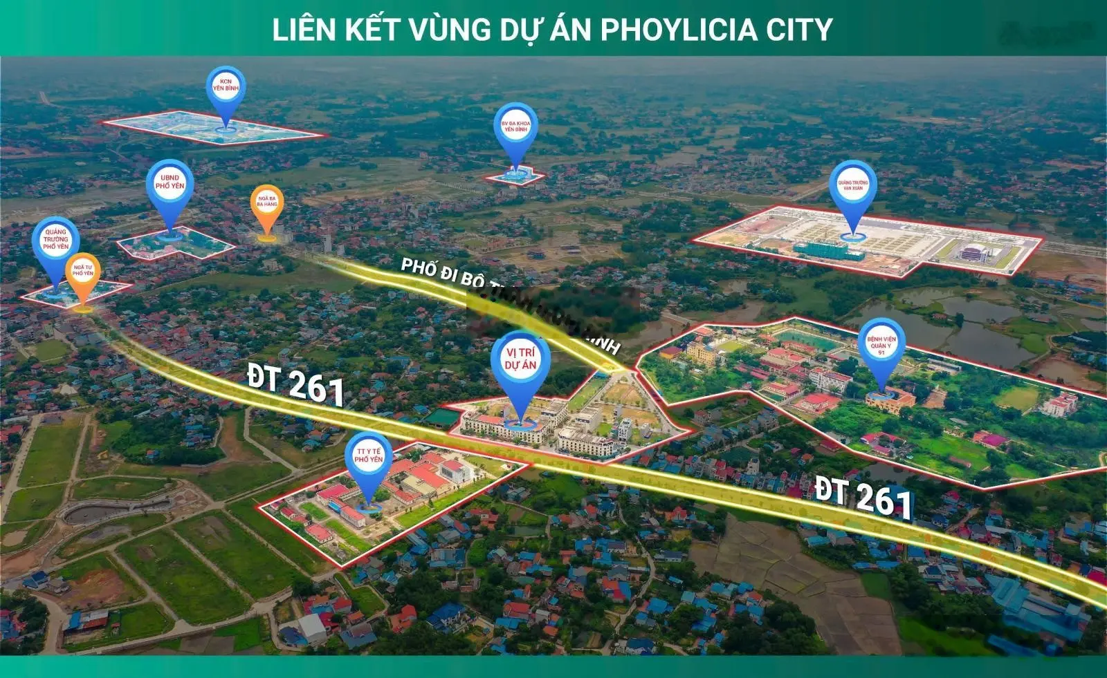 Đất nền dự án Phoylicia City Phổ Yên Thái Nguyên