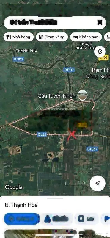 11.000m MT QL62 TT Thạch Hoá. Long An. Quy Hoạch SKC. Vi Trí Đẹp .Gần Điểm Cao Tốc Bắc Nam CT02.