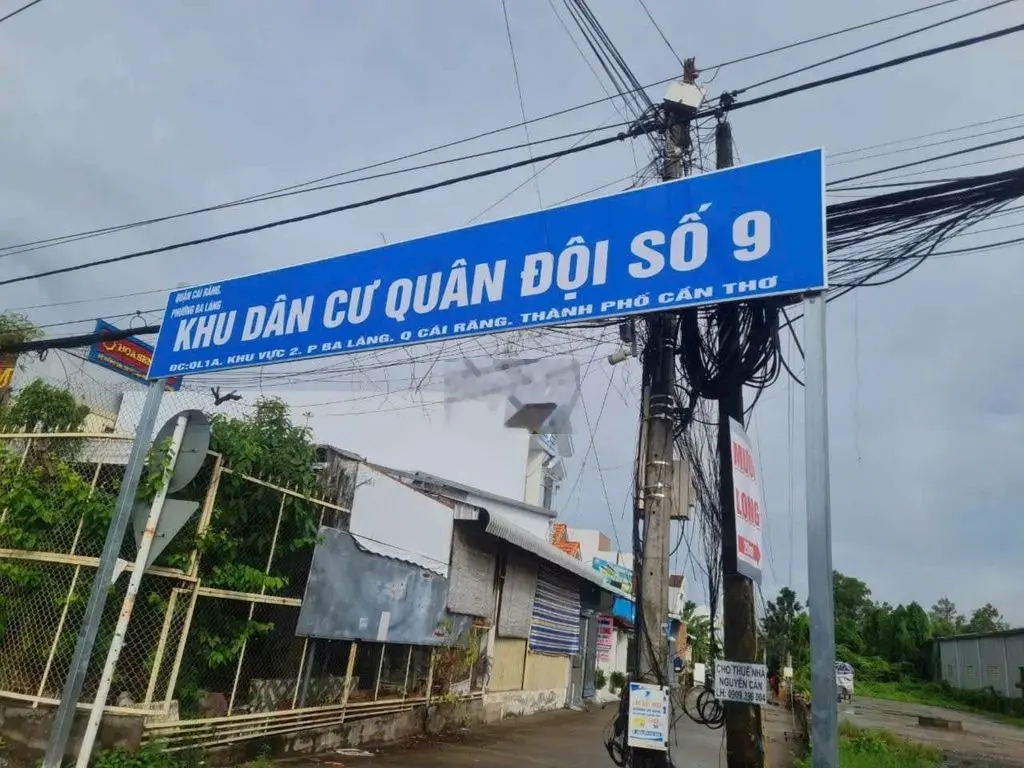 Bán nhà trệt kv2 Ba Láng, Cái Răng cách QL1A 50m, gần trường ĐH Tây Đô