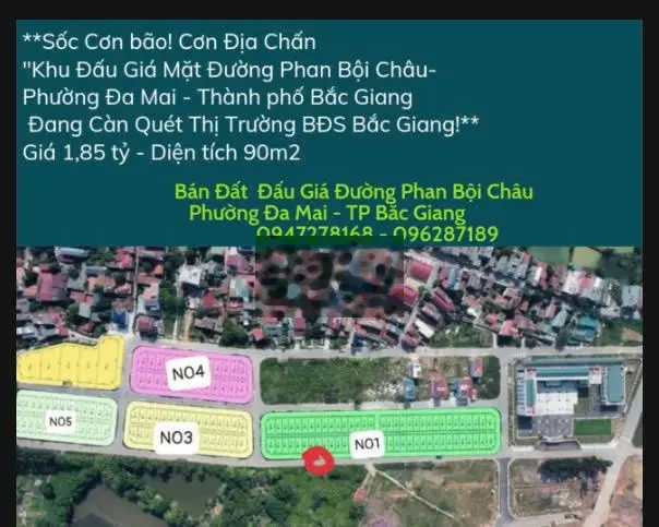 Nóng Bỏng Tay Đất Đấu Giá Mặt Đường Phan Bội Châu - Phường Đa Mai