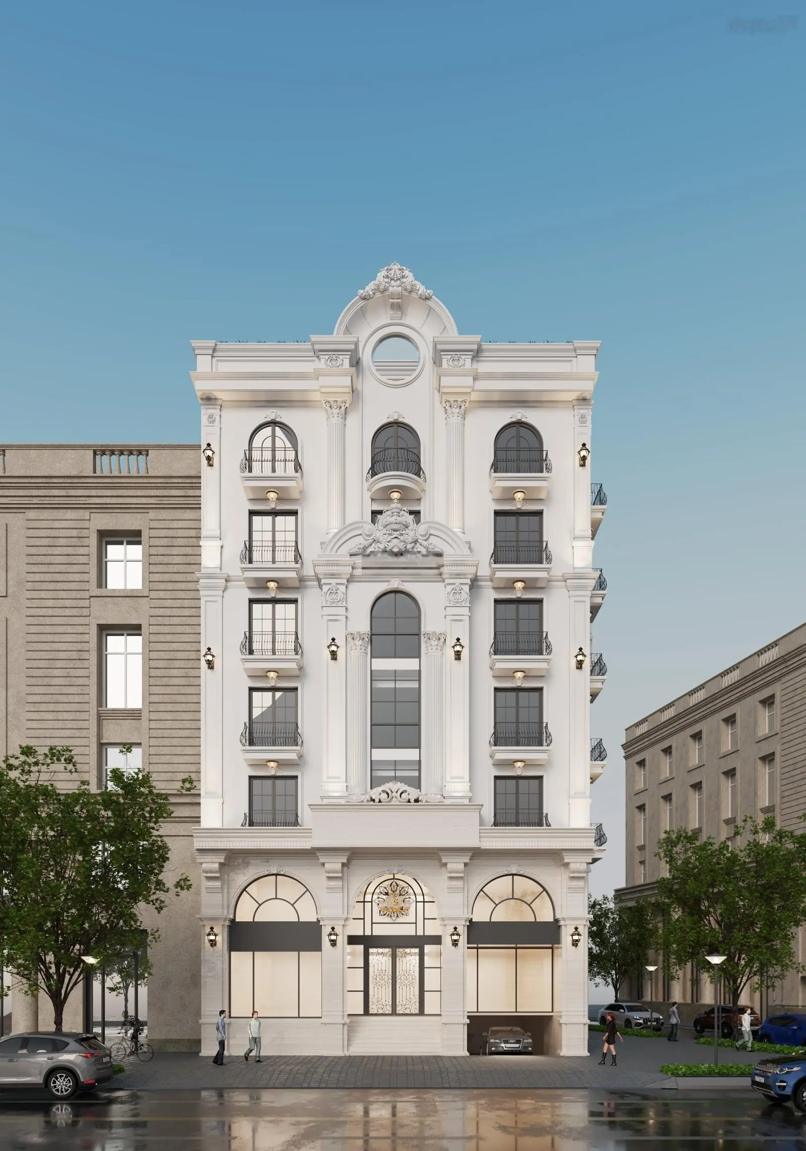 Bán tòa nhà apartment cao cấp tại Giang Văn Minh - Sơn Tây mặt đường đang mở thông