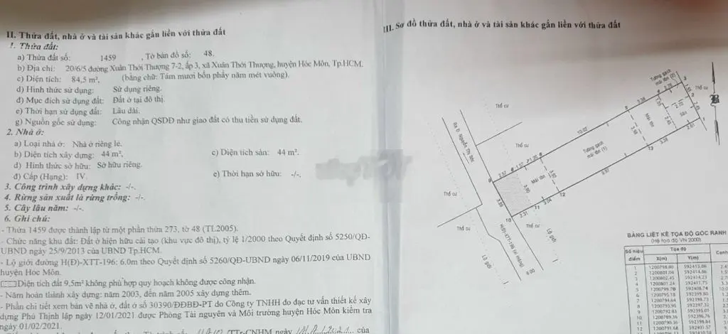 Chủ kẹt tiền bán gấp nhà SHR 4x20, gần ngã 5 Chợ đầu mối Hóc Môn
