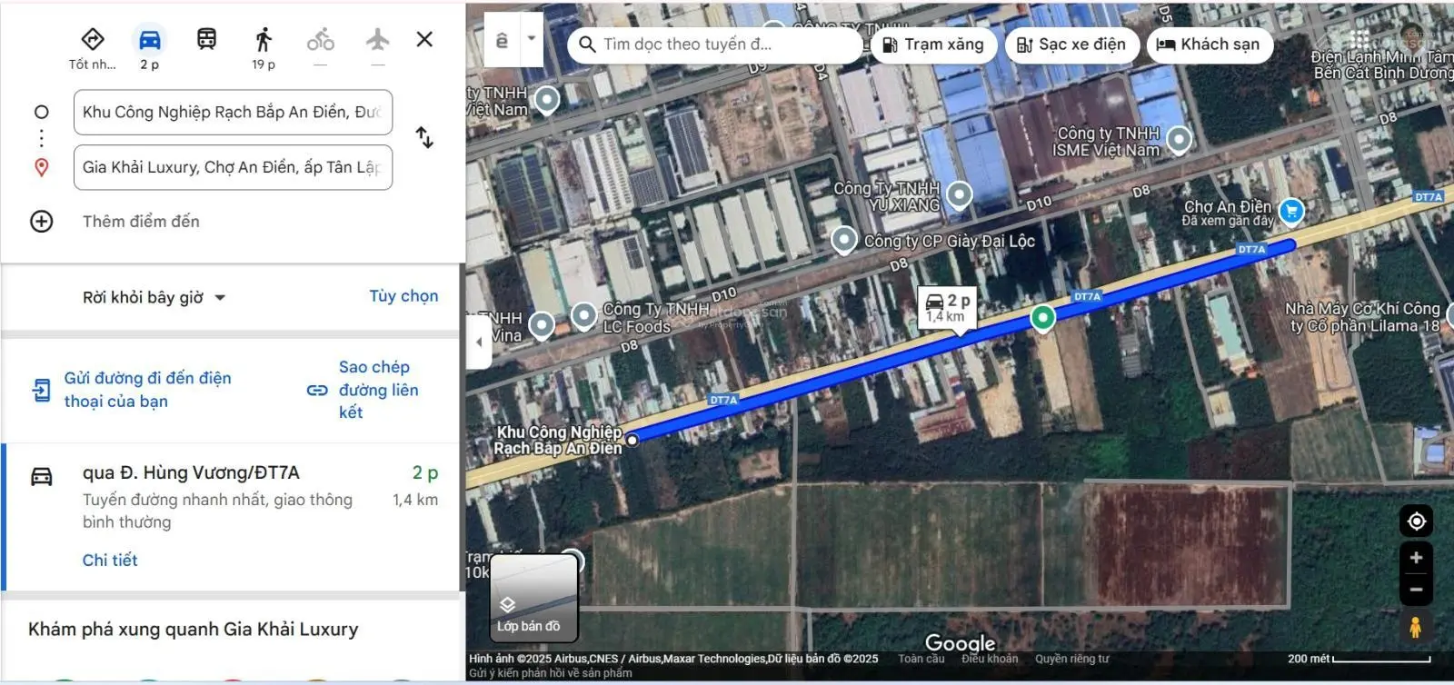 Gia Khải Luxury 2 tỷ 9 nhà phó mặt tiền đường trung tâm Thành phố Bến Cát, cách 1,4km KCN Rạch Bắp