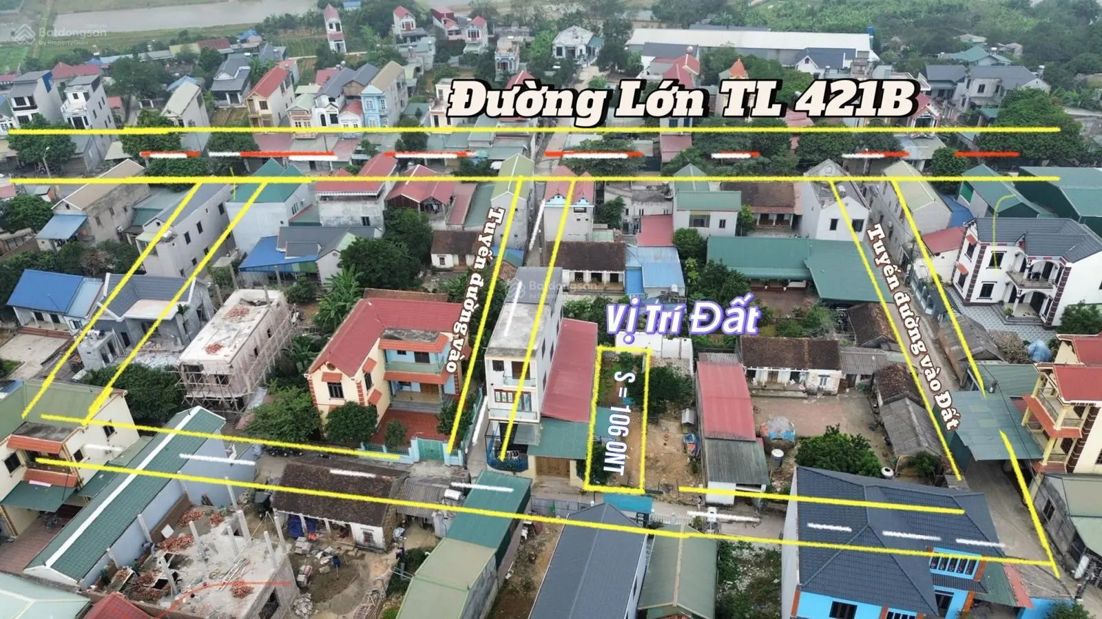 Cần Bán Hoa Hậu S= 106m2 Full ONT - Giá Đầu Tư Làn 2 Đường TL 412b cách Chỉ 60m - Gần Chợ - Trường