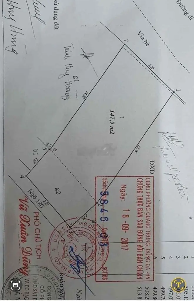 Chính chủ bán nhà mặt vườn hoa TRẦN QUANG DIỆU ô tô tránh vỉa hè 5m