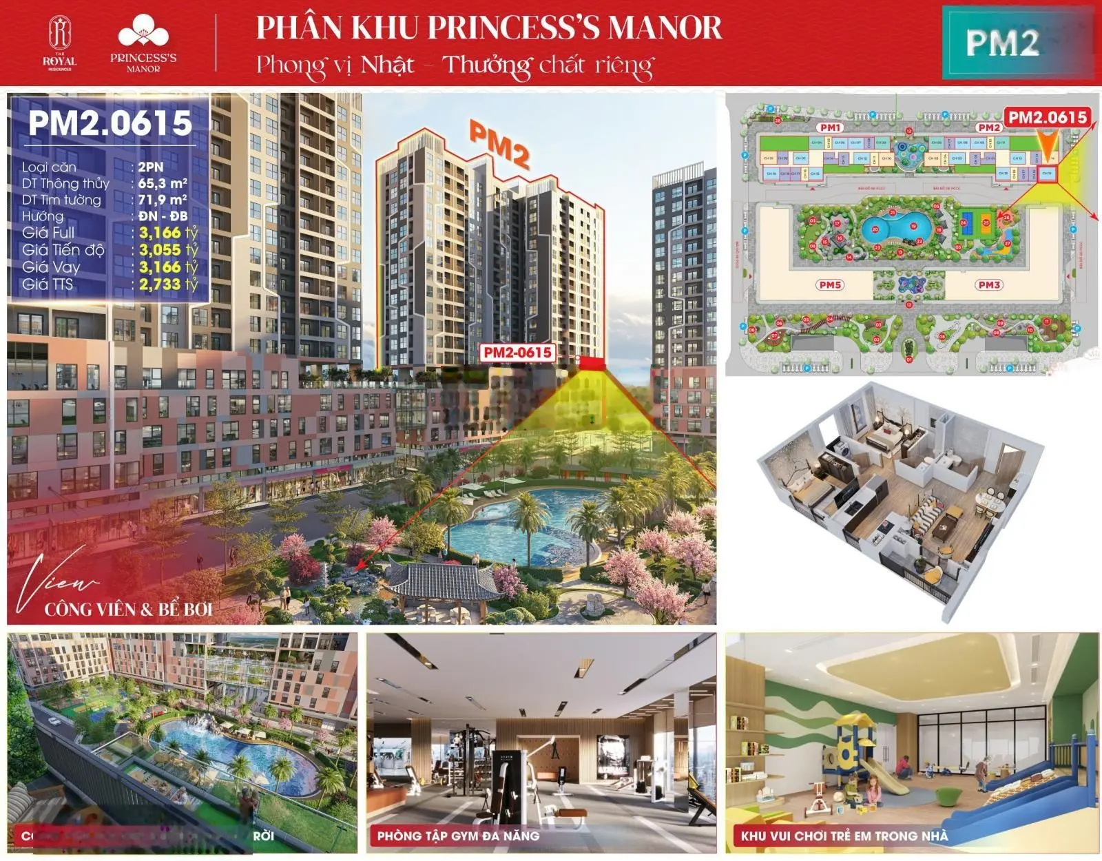 Căn góc 2PN tầng 6 ban công Đông Nam / Đông Bắc - Vinhomes Thanh Hóa