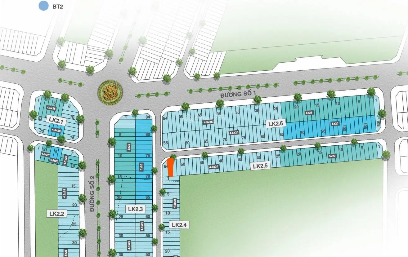 Bán nền đẹp, đắc địa 99,5m2 KDC Minh Linh phường 5, TP Vĩnh Long, sát bên dãy nhà Hưng Gia