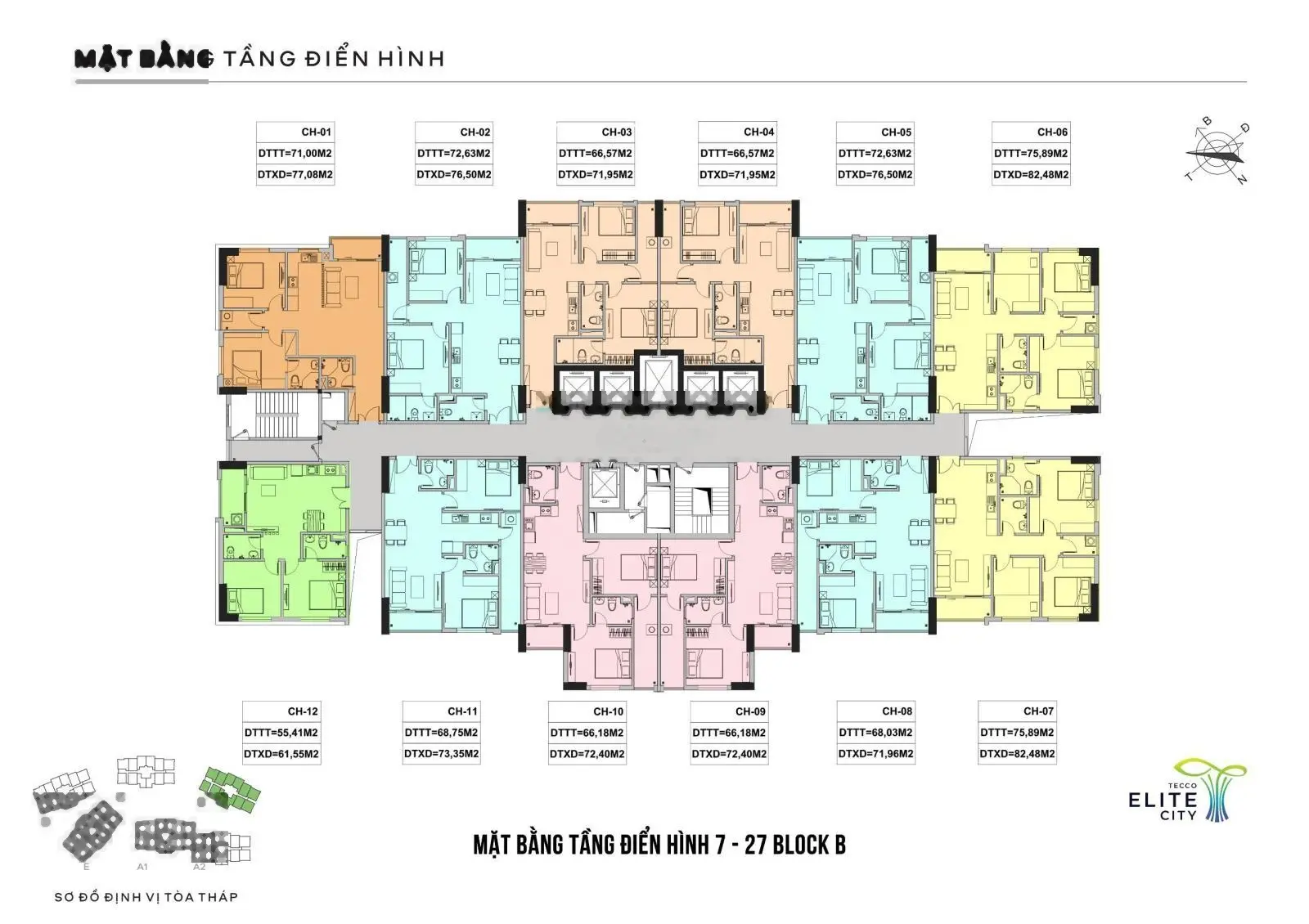 Quỹ căn tòa B giá tốt nhất trực tiếp CĐT Tecco Group. 1.4 tỷ quỹ căn 2PN bàn giao ngay