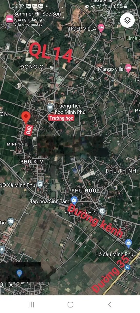 Bán đất diện tích 76m2 tại Thanh Sơn, Minh Phú, Sóc Sơn