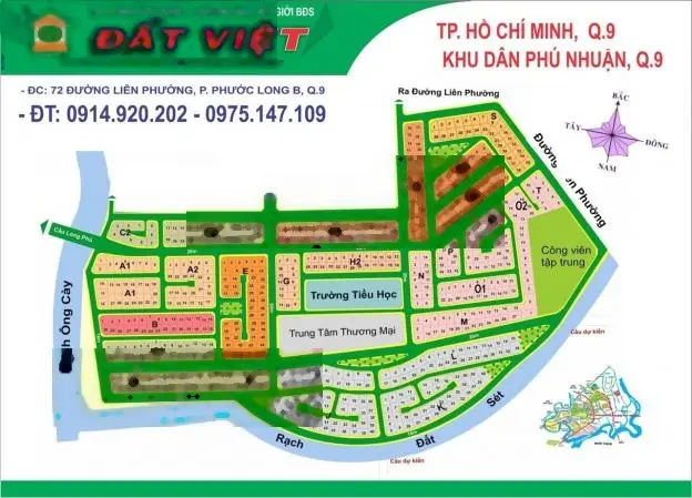 Cần bán nhanh lô đất biệt thự phường Phước Long B, Quận 9, dự án KDC Phú Nhuận