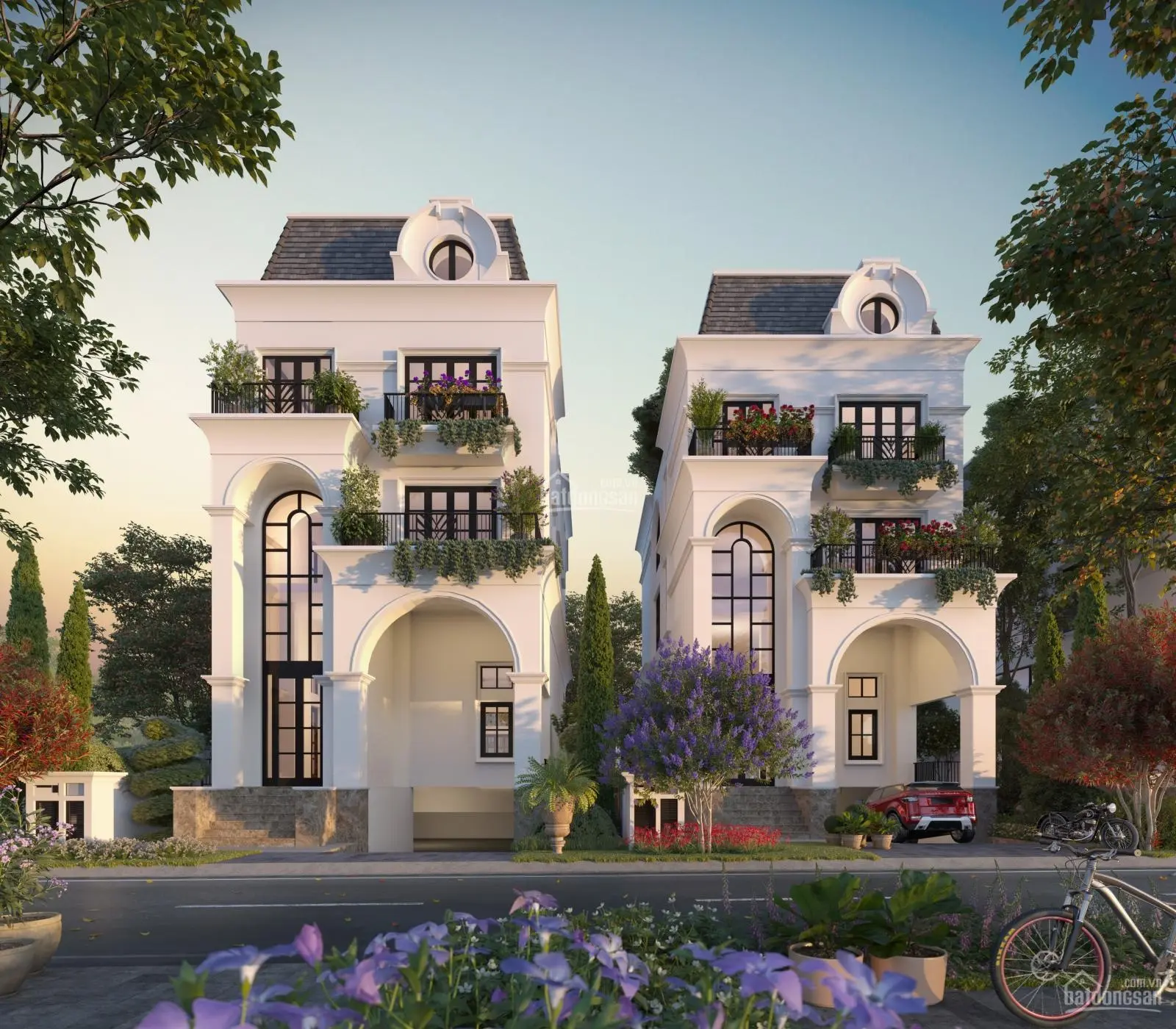 Biệt thự đơn lập Le Jardin ParkCity mẫu C 216m2 cực đẹp