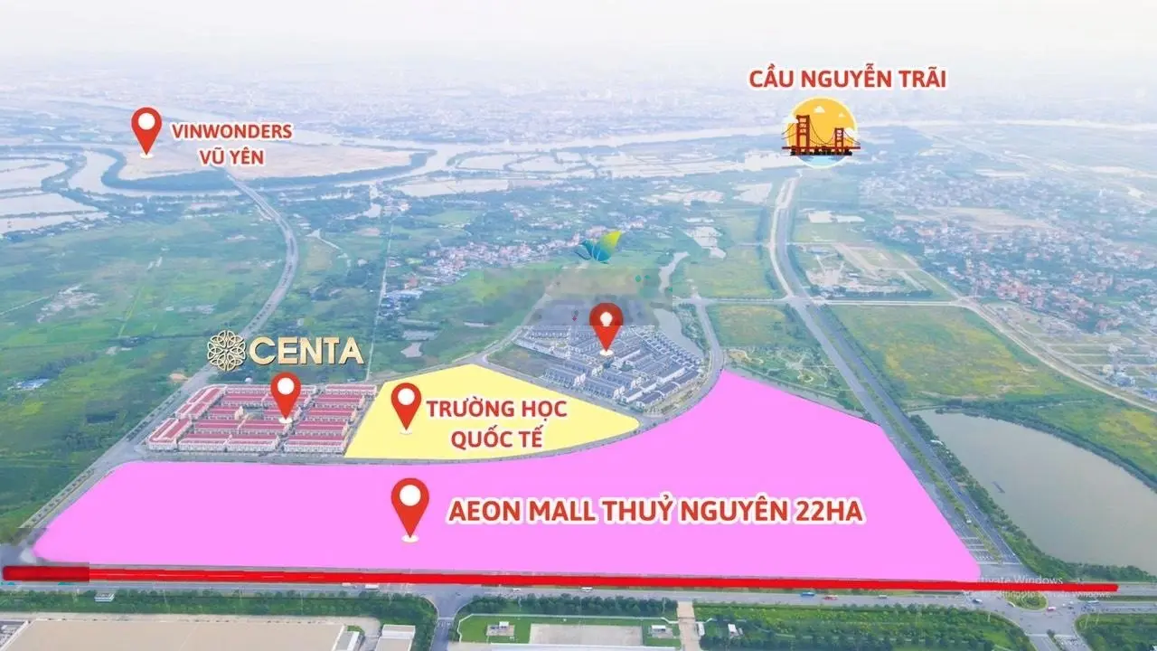 Bán gấp căn góc: 103m2 KĐT Centa City - Thuỷ Nguyên - Hải Phòng. Giá 4,8xty