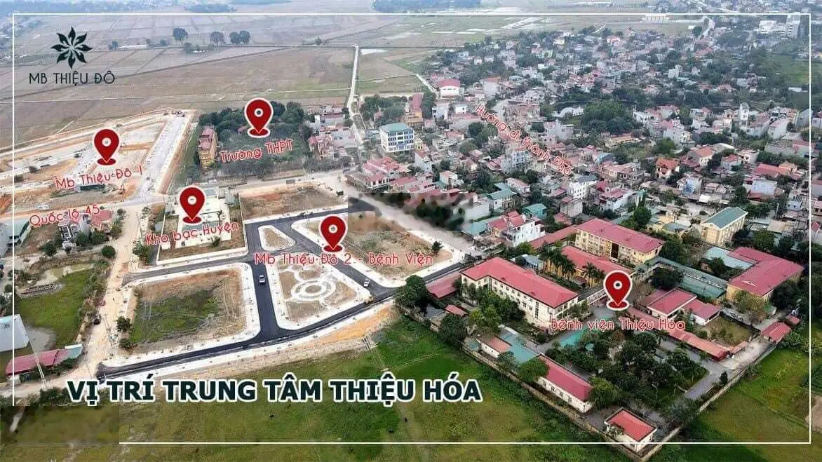Chính chủ cần bán gấp đất nền MBQH2021 Bệnh viện Thiệu Hóa, Thị trấn Thiệu Hóa, huyện Thiệu Hoá