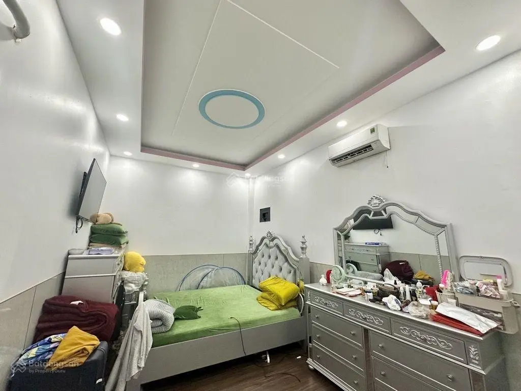 Xe hơi ngủ trong nhà. 170m2 (7,5x22)m. Nhà 1T 1L (3PN, 3WC), sổ hoàn công, tặng nội thất