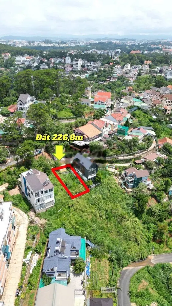 Đất view thung lũng rừng thông Khe Sanh 227m2 cách Hồ Xuân Hương 2,5km