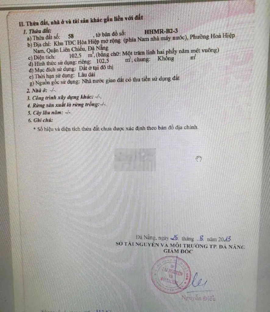 Bán lô Đàm Thanh 8, Đông Nam , dt 105m2 giá tốt