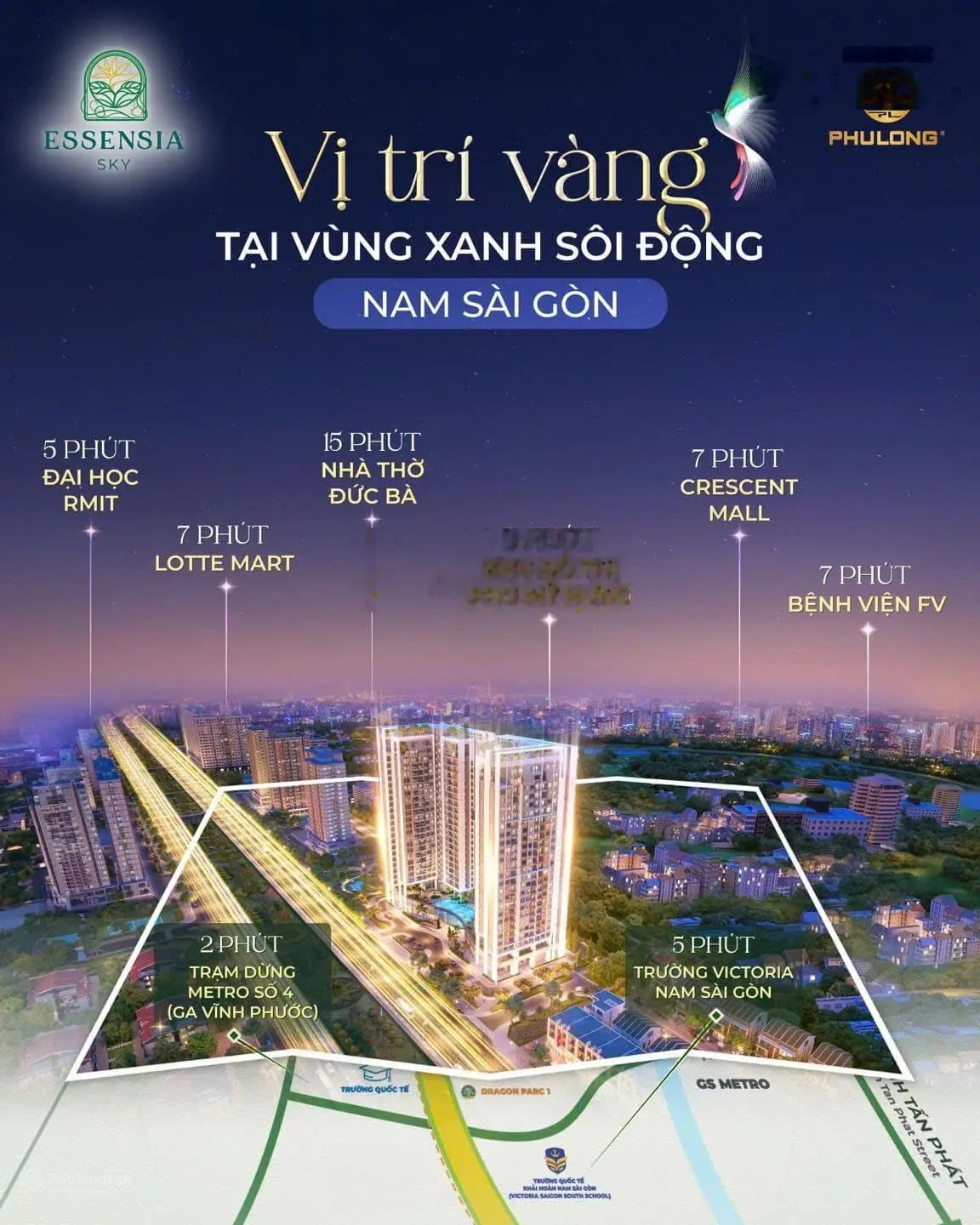 Căn hộ cao cấp Essensia Sky cách Phú Mỹ Hưng 5 phút