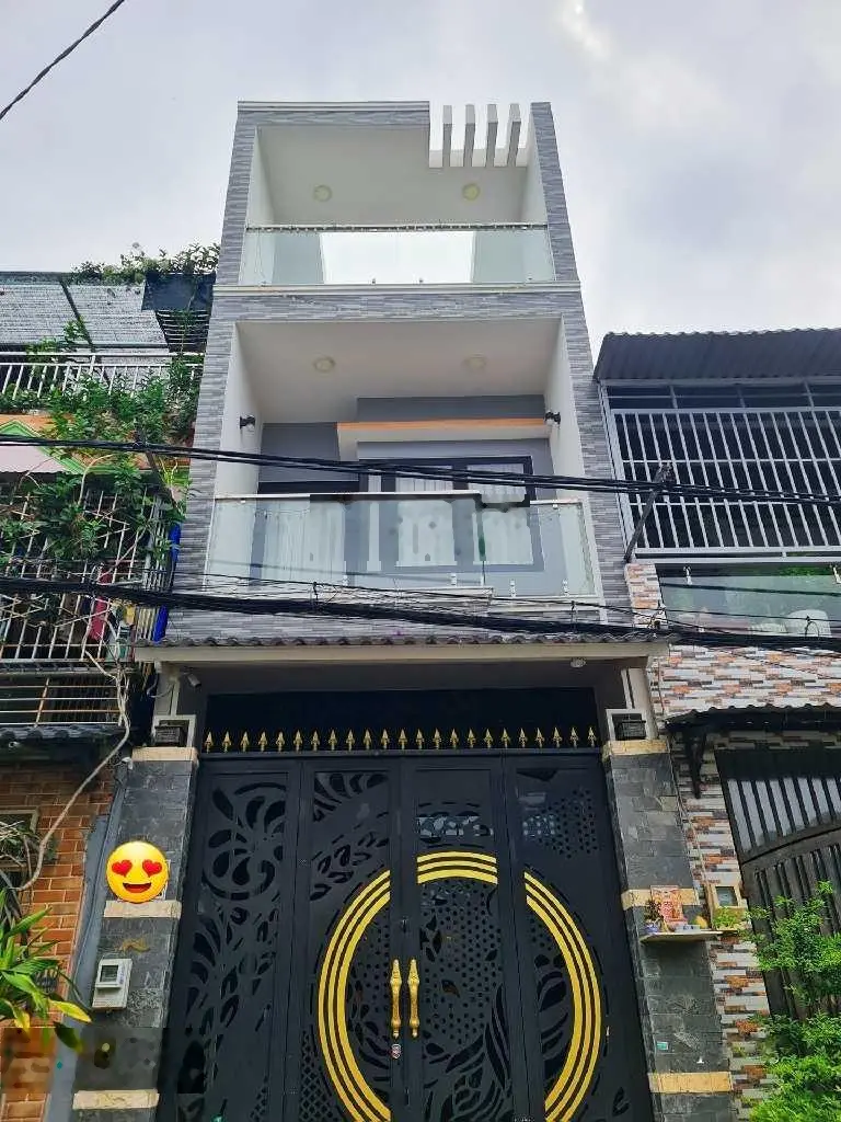 Kề khu Tên Lửa - nhà kiên cố - 73m2 - 3 tầng - 2 mặt hẻm 8m - sát mặt tiền đường - tặng nội thất