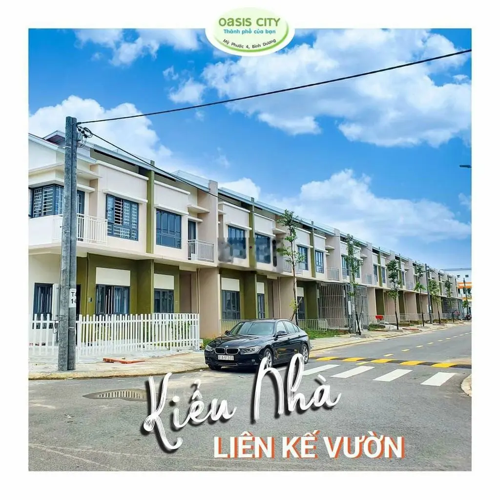 Bán căn hàng hiếm Liên Kế Vườn tại Oasis-Mỹ Phước, SHR,Bank hỗ trợ 80%