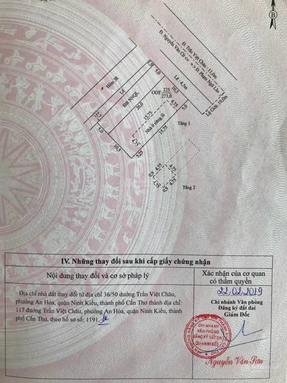 Bán nhà góc 2 mặt tiền Trần Việt Châu, gần chợ Trần Việt Châu