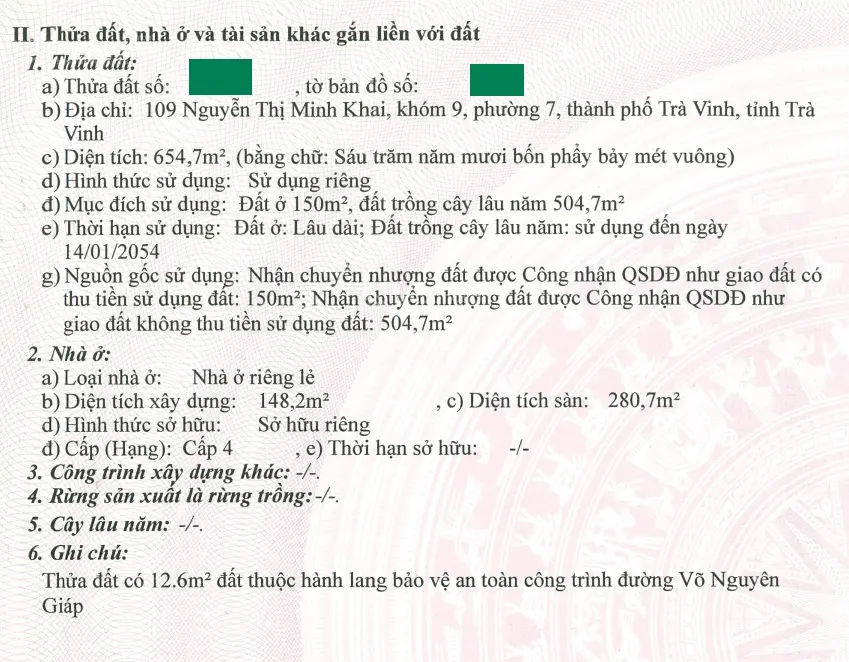 Bán Showroom mặt tiền Võ Nguyên Giáp. Trà Vinh