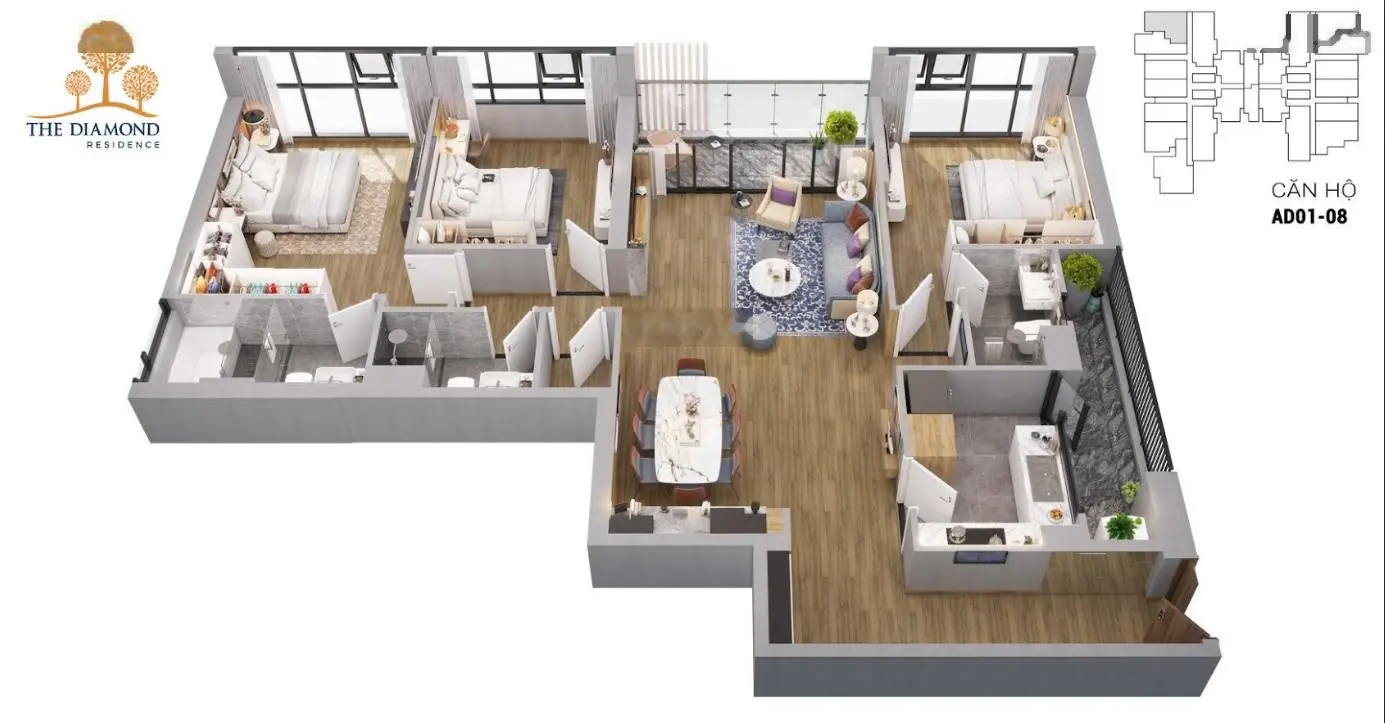 Mở bán quỹ căn Ngoại Giao VIP ĐẸP nhất The Diamond 25 Lê Văn Lương. Nhận nhà ngay, Sổ Hồng trao tay