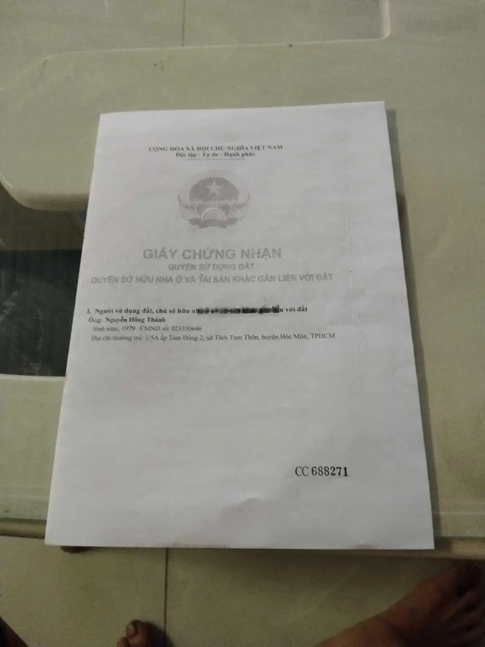 Chủ cần bán gấp lô đất SHR 1/ Nguyễn Thị Thảnh, Thới Tam Thôn, Hóc Môn, sát vách Hiệp Thành, Q12