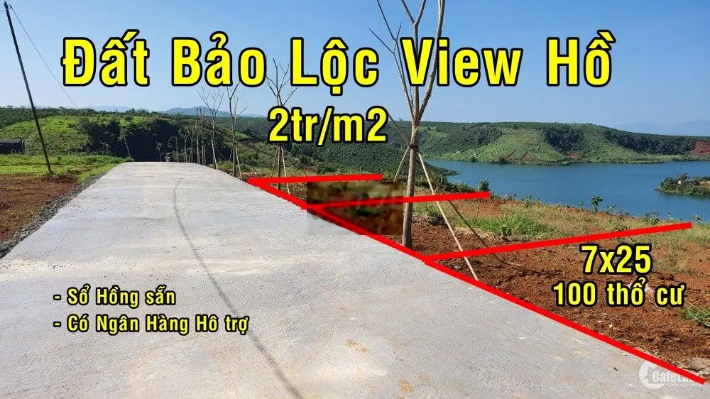 Bán gấp lô đất Bảo Lộc, Nghỉ Dưỡng View Hồ, kế tập đoàn Novaland