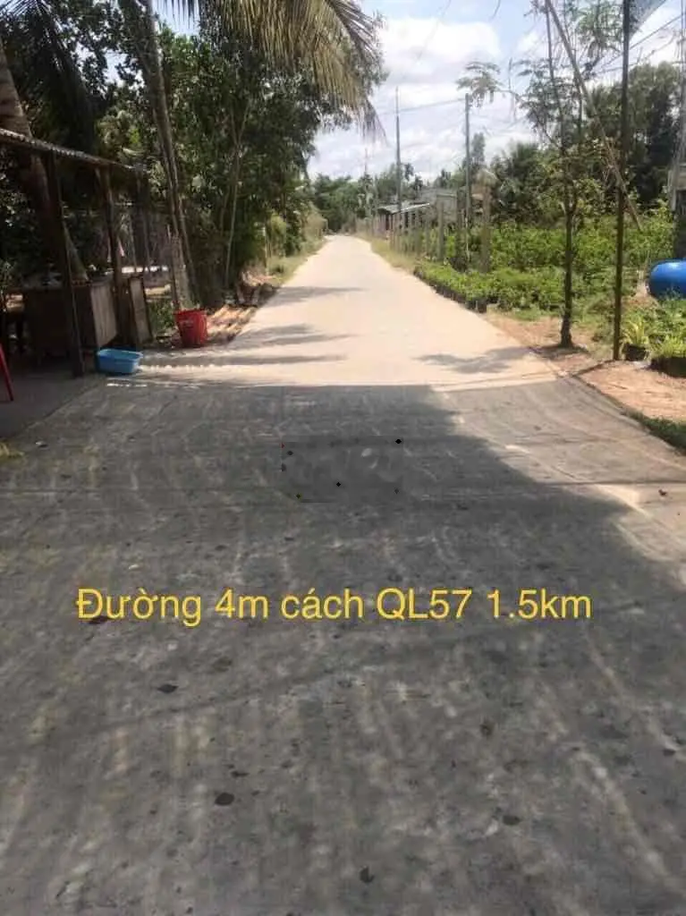 Bán đất đường xe hơi Vĩnh Hoà, Chợ Lách, 6000m2, 4.5 tỷ, đất đã rào B4