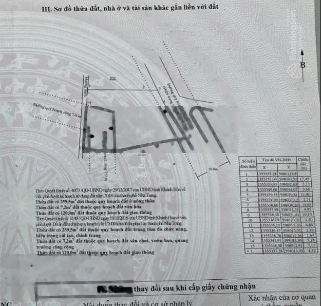 Bán đất Vĩnh Hiệp - Nha Trang. Cách TTTP 4km