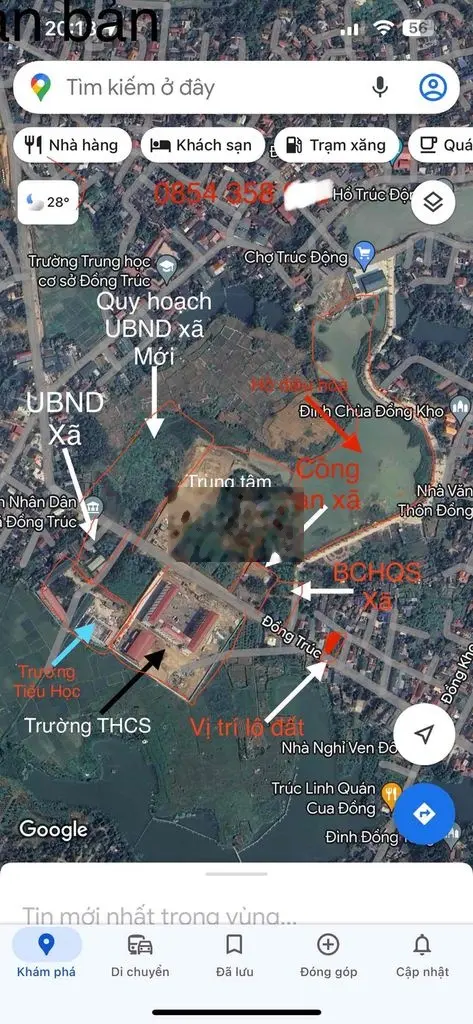196m2 Full Thổ cư mặt đường rộng 17m trung tâm xã